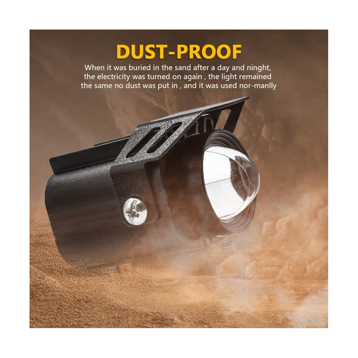 

Фары дальнего света для мотоцикла, 60 Вт, противотуманные фары, точечные фары, белые + желтые фары для мотоцикла, внедорожника, лодки, квадроци...