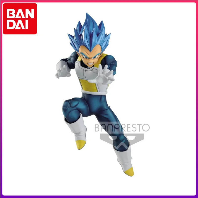 

Bandai Original Dragon Ball Anime Figure Vegeta IV Blue Hair Action Figure Toys for Kids Gift Collectible Model Ornaments Dolls