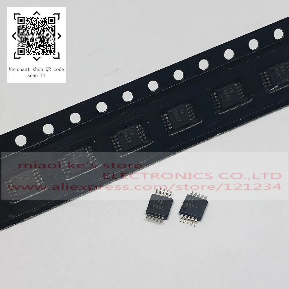 

[1pcs]100%New original: ADS8867IDGS ADS8867IDGSR mark: 8867 - IC ADC 16BIT SAR 10VSSOP