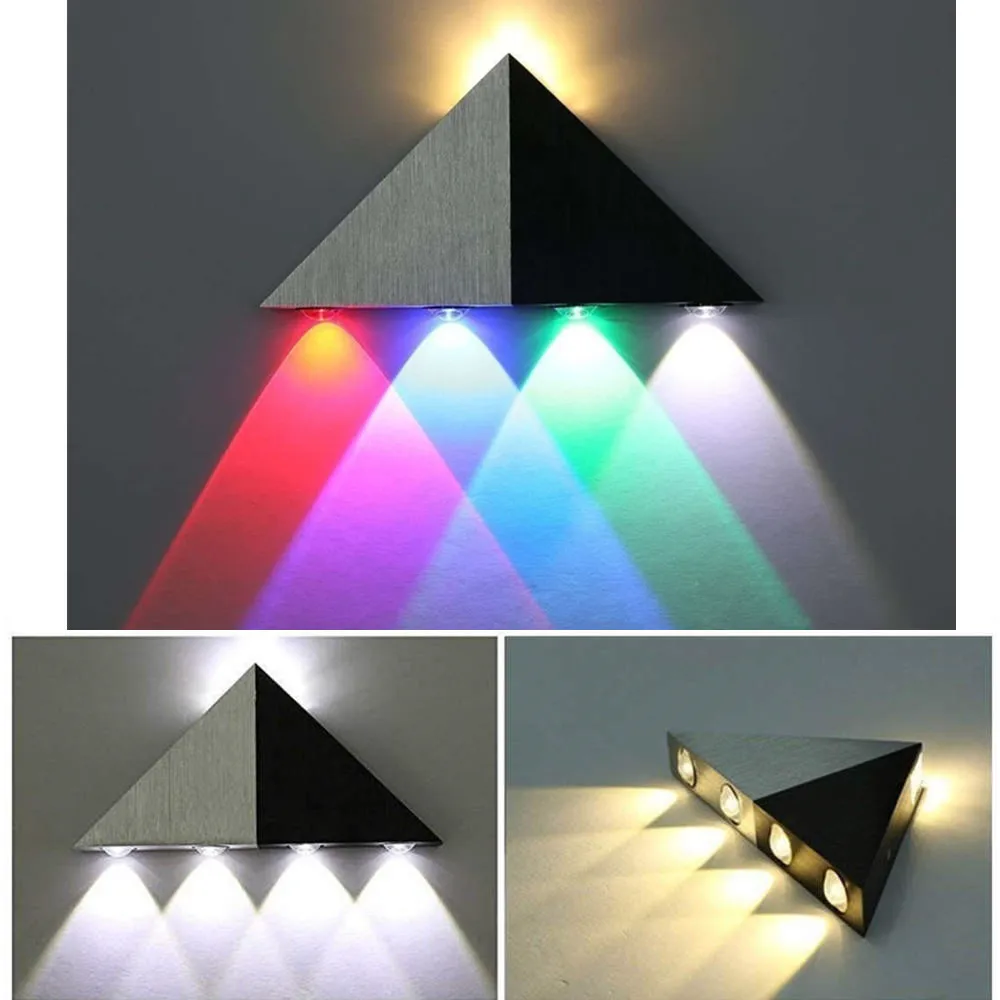 

5 Watts triangle wall light Modern indoor aluminum decor sconce fixtures for house living room bedroom background aisle hallway