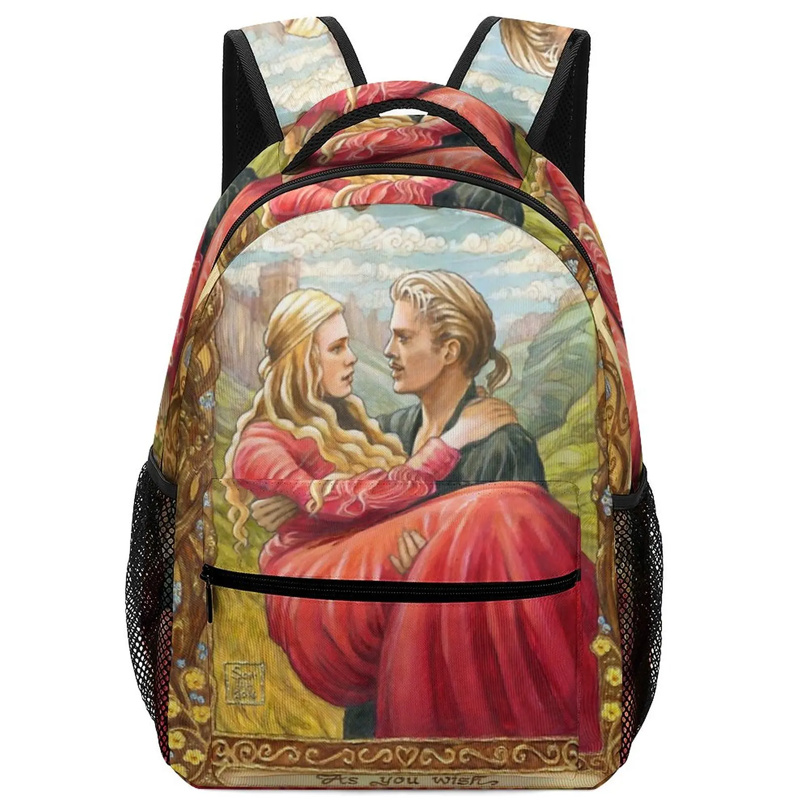 Fashion Art Princess Bride Backpack School for Student Kids Men Women School Bag Designer Backpack For Women