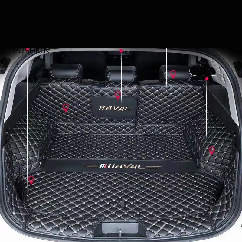 Коврик для багажника автомобиля GWM Haval H6 3th 2022 2023 2024 водонепроницаемый напольный
