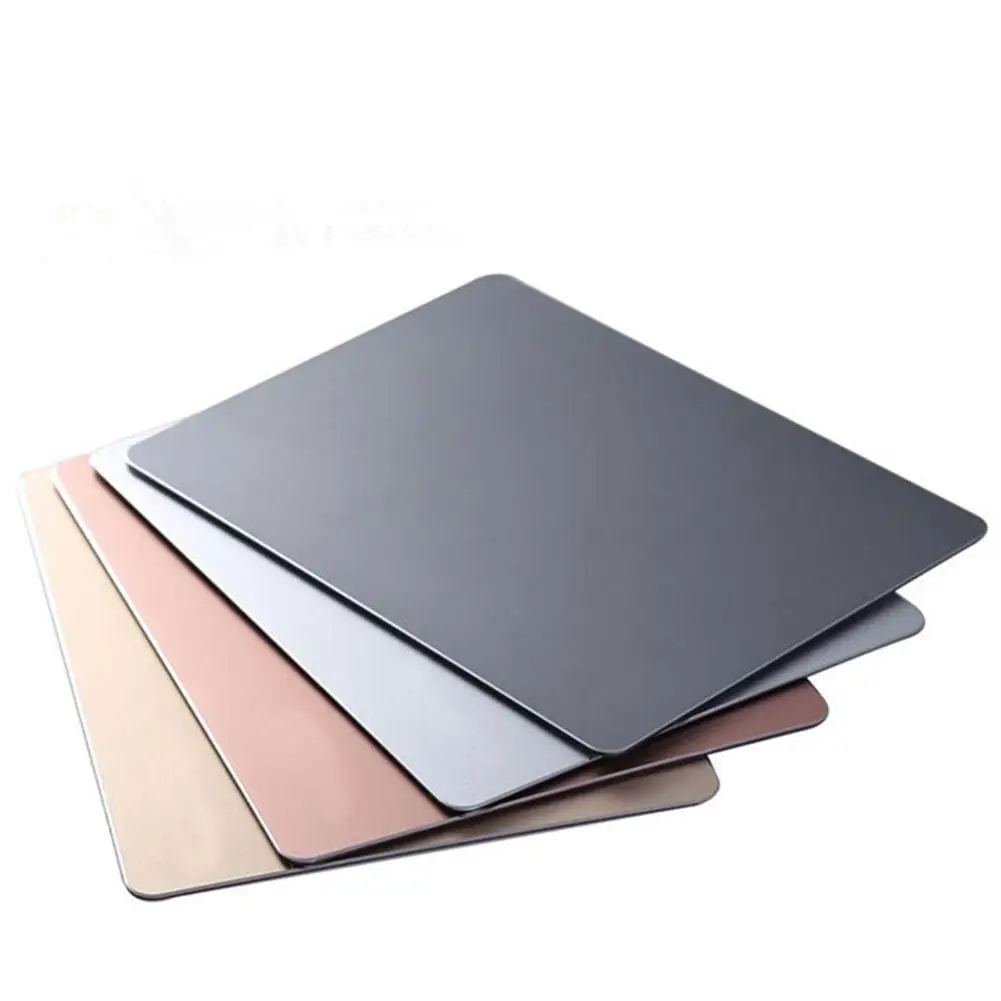 

Aluminum Alloy Mouse Pad Double-sided Metal Non-slip Mousepad Gaming Mat oxidized Frosted 220x180mm For game player