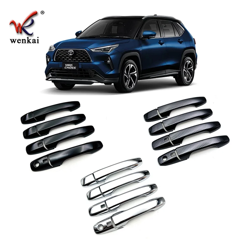 Фото Для Toyota Yaris Cross 2023 крышка дверной ручки наклейка хромированные аксессуары 8 шт. №2