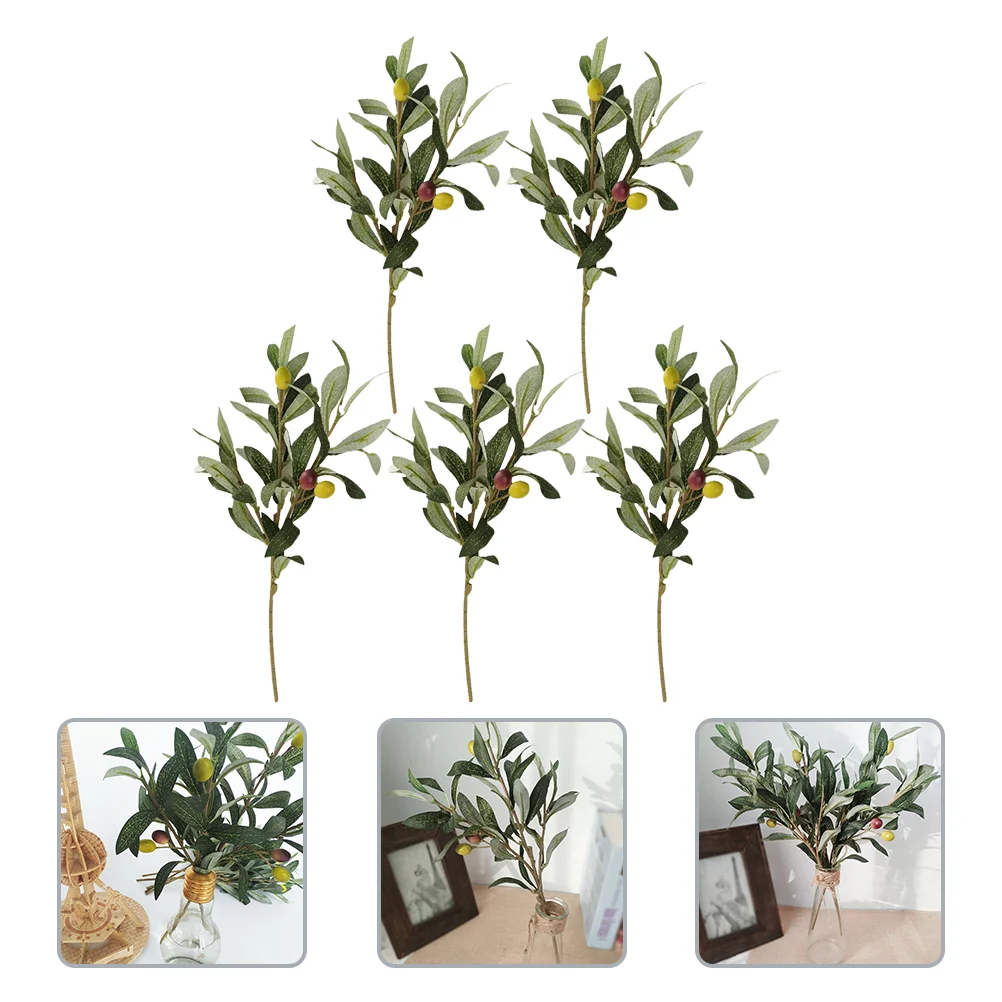 

5 Pcs Faux Tree Wedding Decor Fake Plants Artificial Decoraciones Para Salas Casa Home Décor Decoration Green Branches