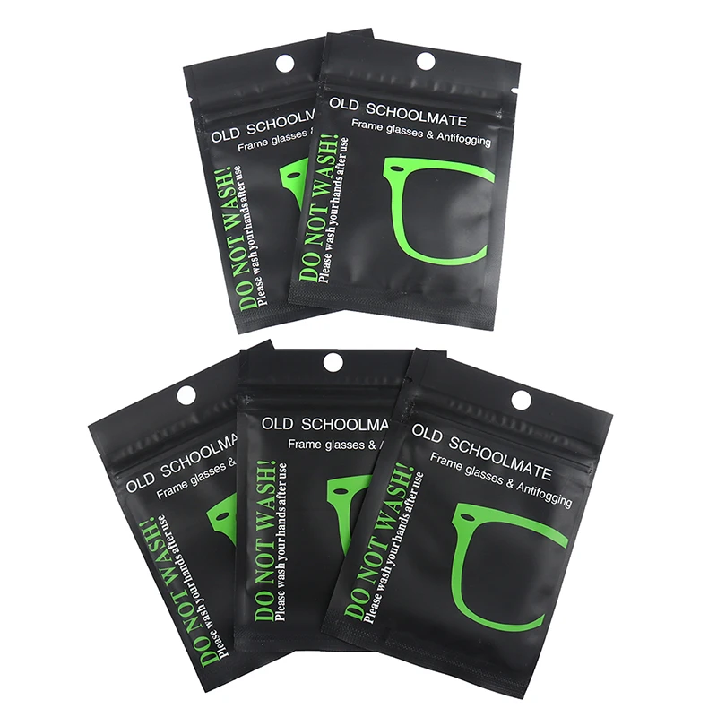 

5/10PCs Reusable Anti-Fog Glasses Pre-moistened Lens Defogger Eyeglass Wipe