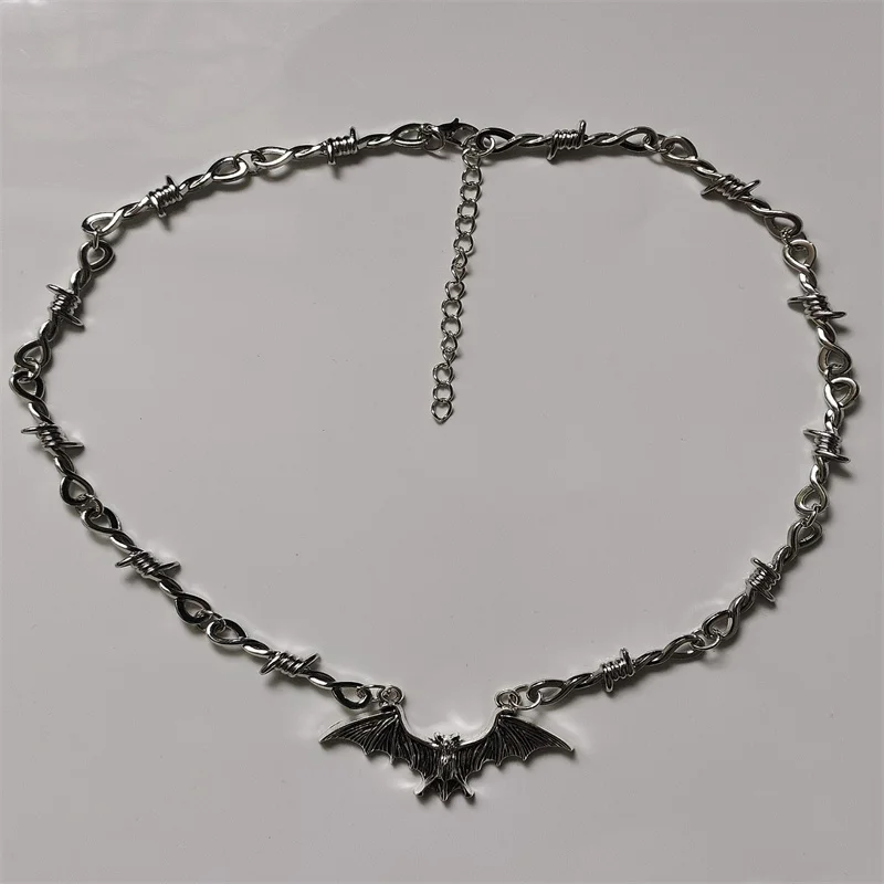 Маленькая проволока железная летучая мышь колье-чокер ожерелье женское колье в