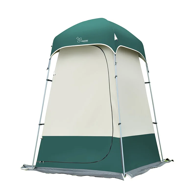Vidalido Outdoor Strong Shower Tent Toilet Dressing Changing Room Movable WC Fishing Sunshade Multipurpose With Bottom PE Mat