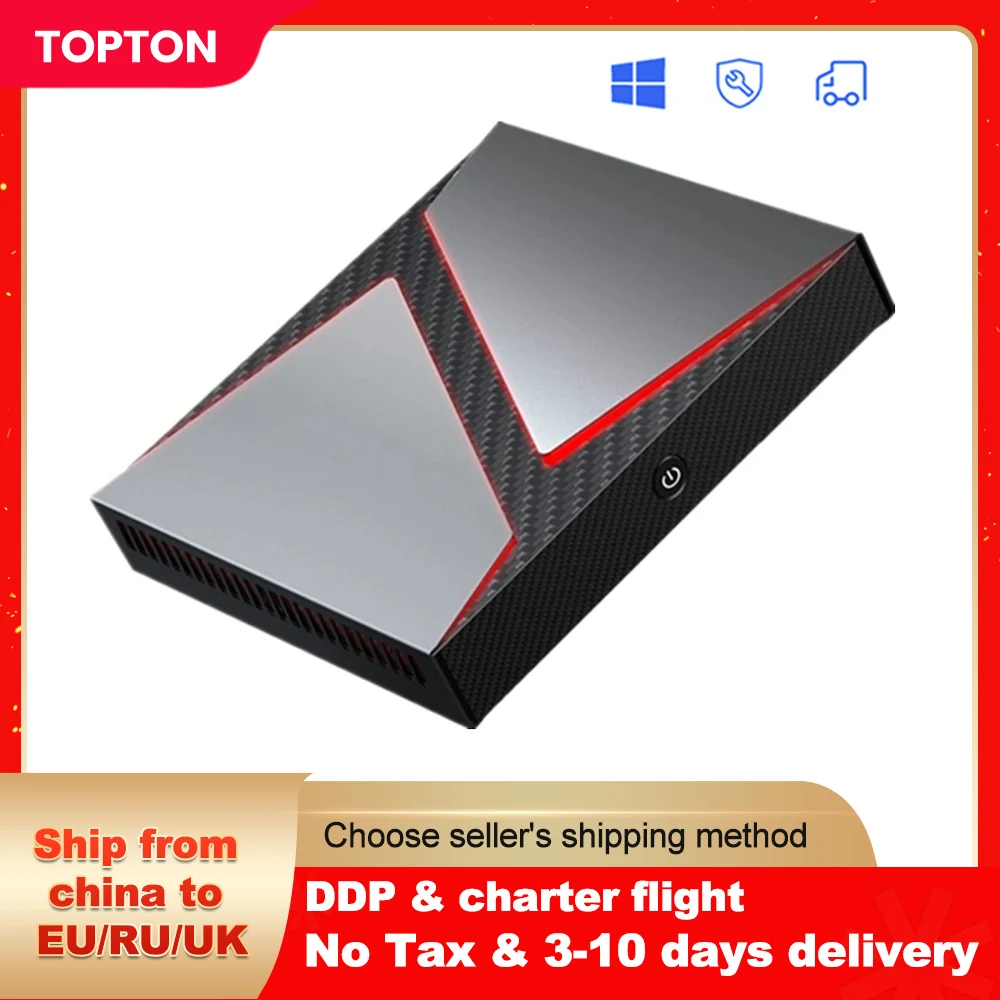 

TOPTON Gaming Mini PC Intel i9 9880H i7 10750H i5 9300H GTX 1650 DDR4 NVMe SSD Desktop Computer NUC Windows 11/10 4K HD DP WiFi