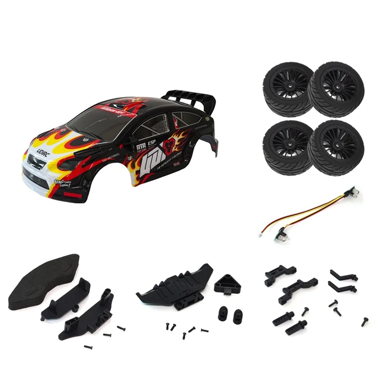

Car Body Shell Tires Body Post Mount Bumper Set For SG1603 SG1604 UD1601 UD1602 UD1603 UD1604 1/16 RC Car Upgrade Parts