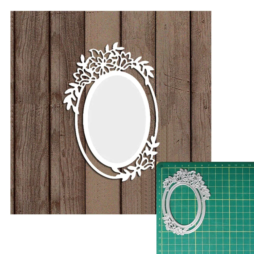 Кружевная овальная эллиптическая рамка металлические Вырубные штампы сделай