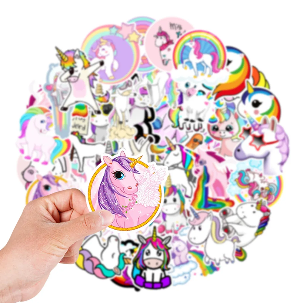 

10/30/50PCS Unicorn Stickers Cute Cartoon Aesthetic Manga for Laptop Notebook Scrapbooking Moto Skateboard Bike Helmet Guitar