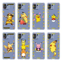 anime pikachu cute for xiaomi mi 12 12x 11ultra 11i 11t 10 10t 9 9t pro lite 4g 5g soft transparent phone case coque capa cover