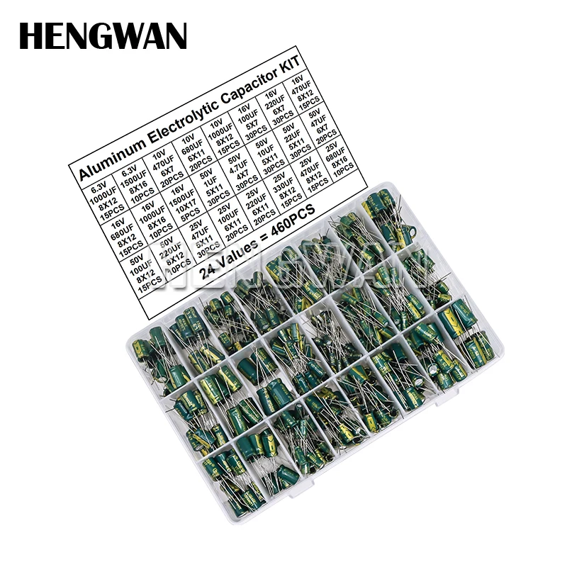 Набор высокочастотных низкочастотных алюминиевых электролитических