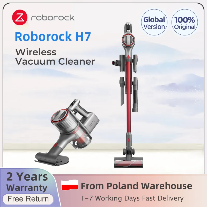 Roborock H7 беспроводной ручной пылесос сила всасывания Strong160AW аккумулятор 3610 мАч