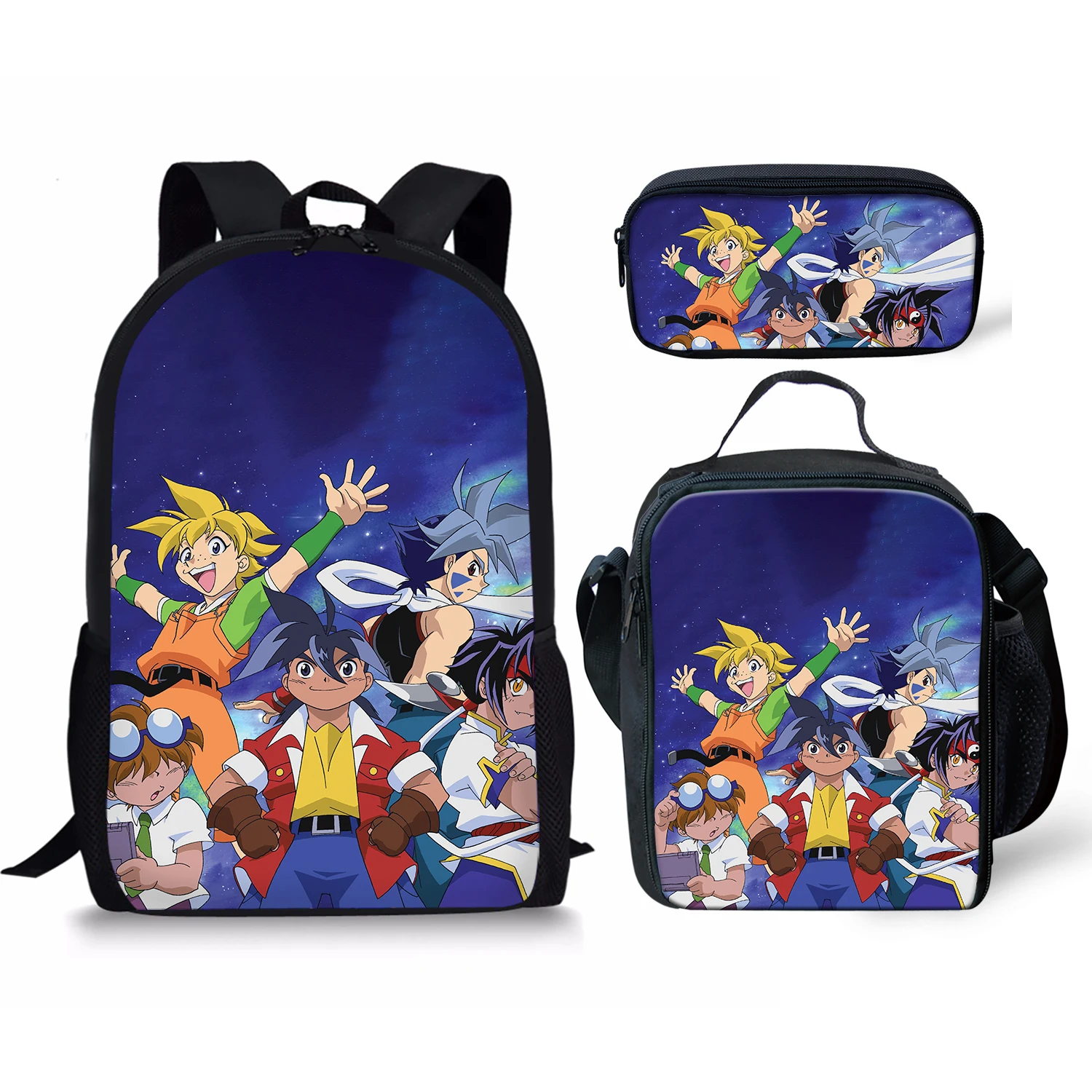 Kinomiya Takao Print New 3Pcs/Set School Bags Daily Travel Climbing Durable Backpack Birthday Gift for Kids Fashion Knapsack