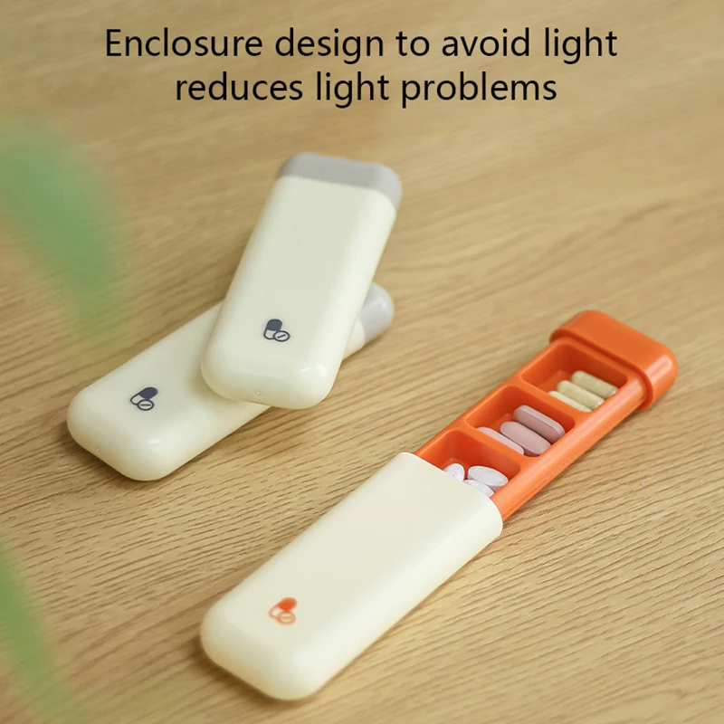Выдвижная портативная коробка для таблеток таблетница Диспенсер коробки