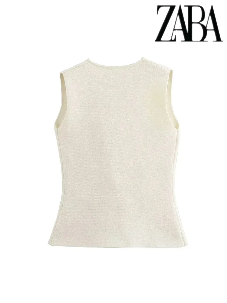 Traf Женский Пригородный Костюм В Городском Уличном Стиле Однобортный Вязаный