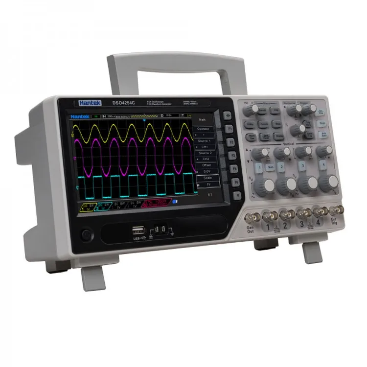 

64K 250MHz Bandwidth 1GS/s Sample Rate Range Hantek DSO4254C 4CH Digital Oscilloscope