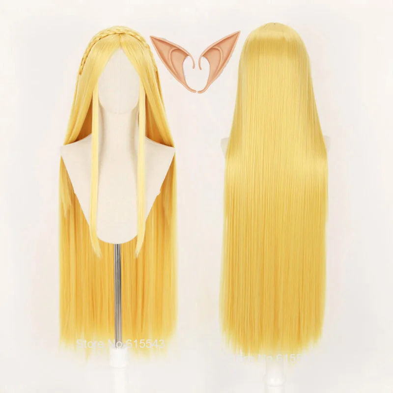 Парик принцессы Зельды: длинный парик для косплея термостойкие синтетические