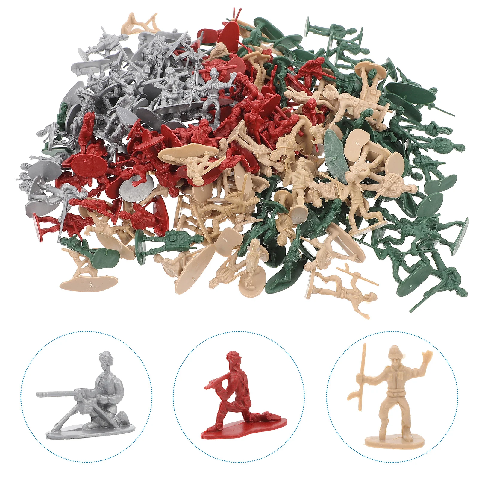 

Soldiers Figures Toy Soldier Plastic Action Statue Toys Mini Playset Men Ornaments World Male War Decorations People Figurines