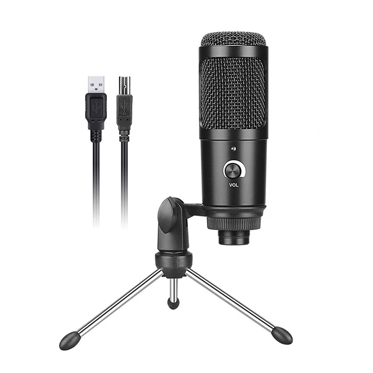 

Professional Condenser Microphone Recording Studio Equipment Mic With Tripod Stand Usb For Youtube Podcast Gaming DJ Streaming