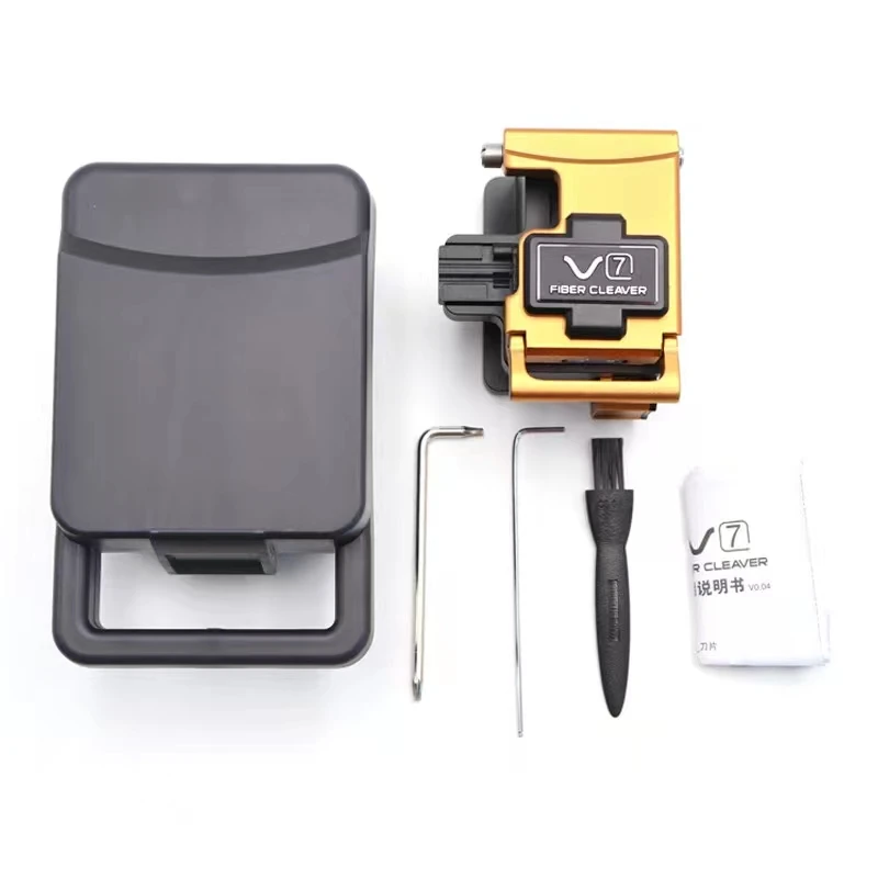 V7 Fiber Optical Cleaver for hot fusion Optical Fiber Cleaver Cutter Tool Kit FTTH High Precision  V7 Fiber Knife Cutting Tool