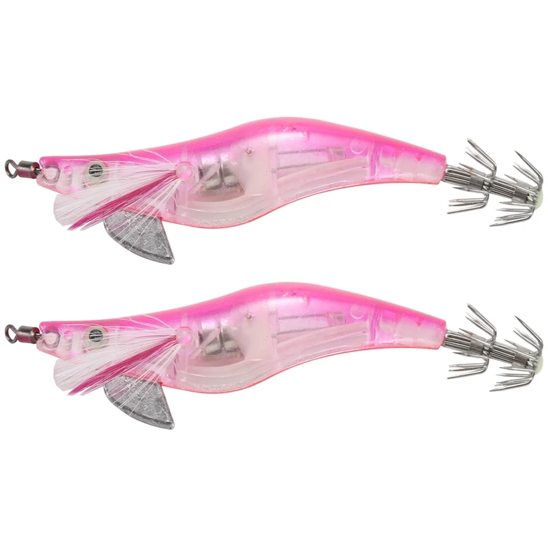 

2 шт., светящасветильник приманка в виде креветки, 10 см