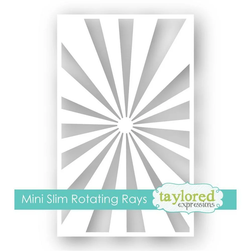 

2022 Cutting Dies Scrapbook Diary Decorate Embossing Mini Slim Stencil - Rotating Rays Stencil Diy Gift Card Craft Reusable Mold