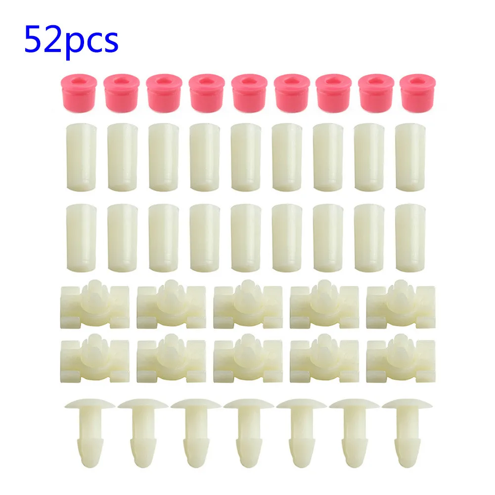 

52Pcs Clamps Plugs Grommets Door Gasket Strip Trim Clips Set For Mercedes-Benz W123 Car Interior Accessories Clamp 548484