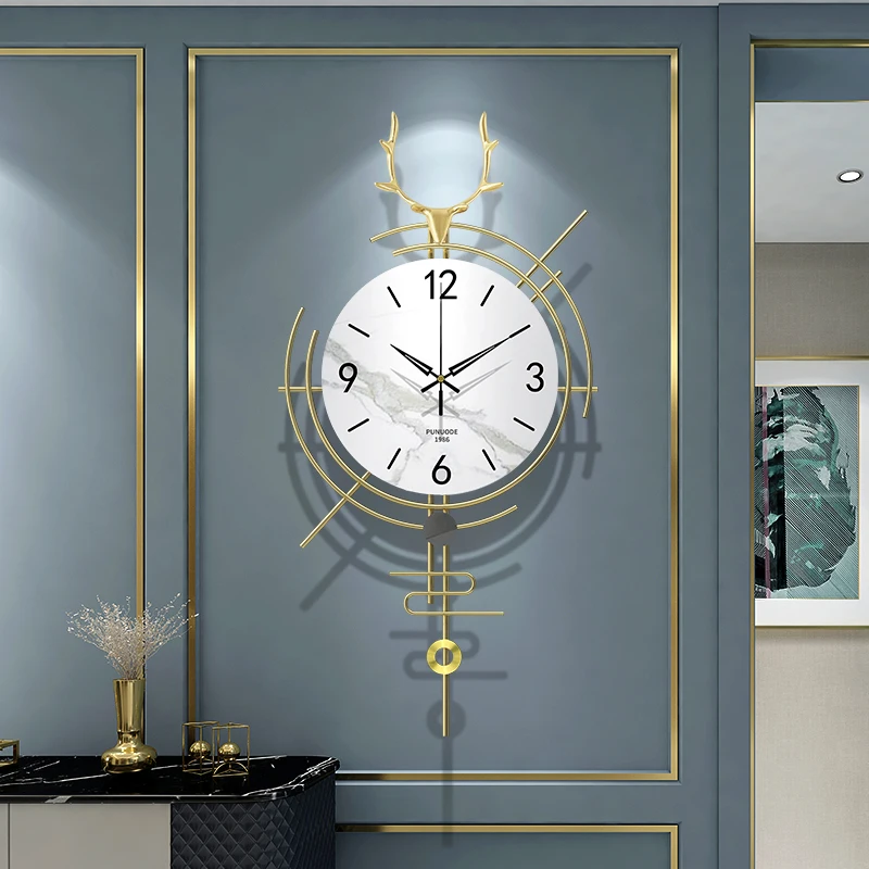 

Modern Design Wall Clock Art Big Size Digital Nordic Silent Living Room Decoration Watch Aesthetic Reloj De Pared Wall Decor