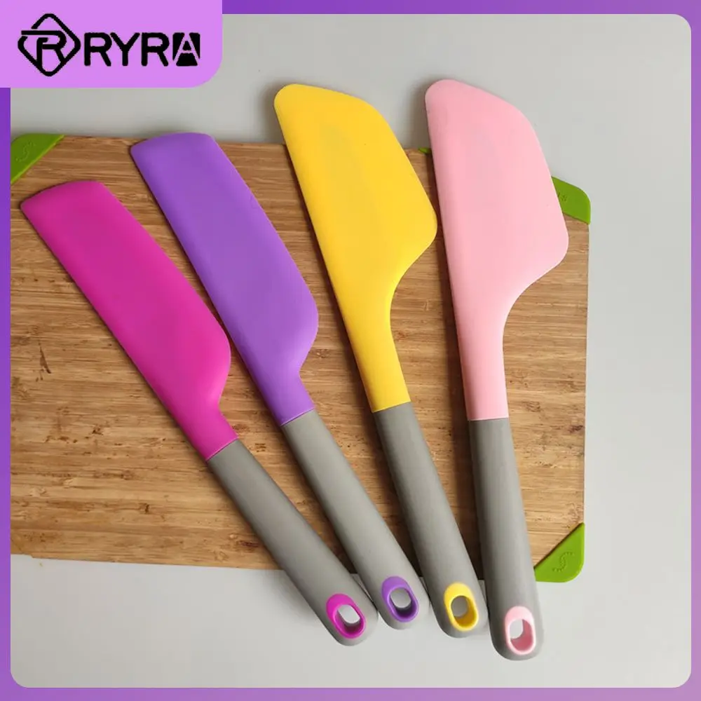 

1Pcs Cream Baking Scraper Non-stick Silicone Spatula Kitchen Pastry Blenders Salad Cake Mixer Butter Batter Pies Cooking Tools