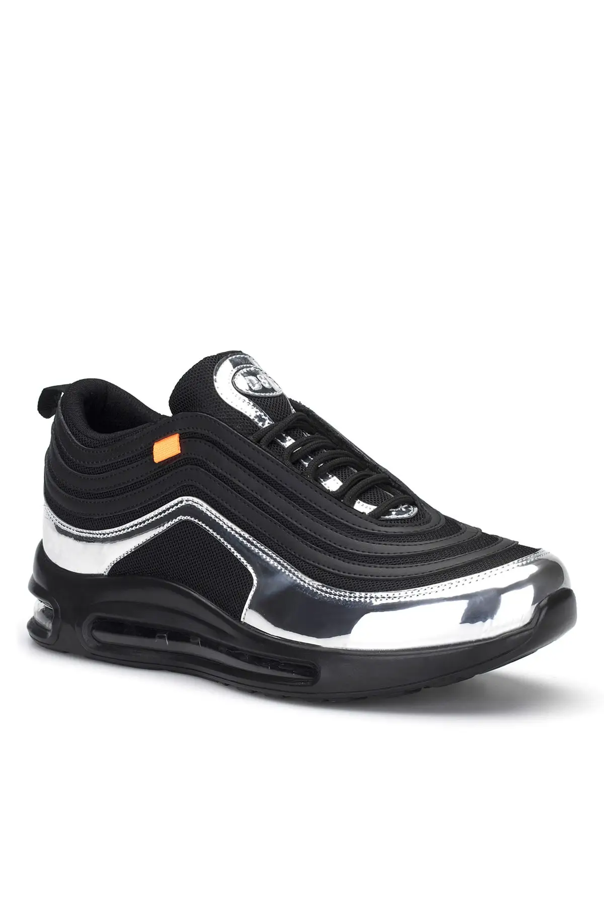 

Women Vulcanized Shoes Black silver unisex sneaker Breathable Running Shoes Casual Ladies Sneakers Light Sport Shoes