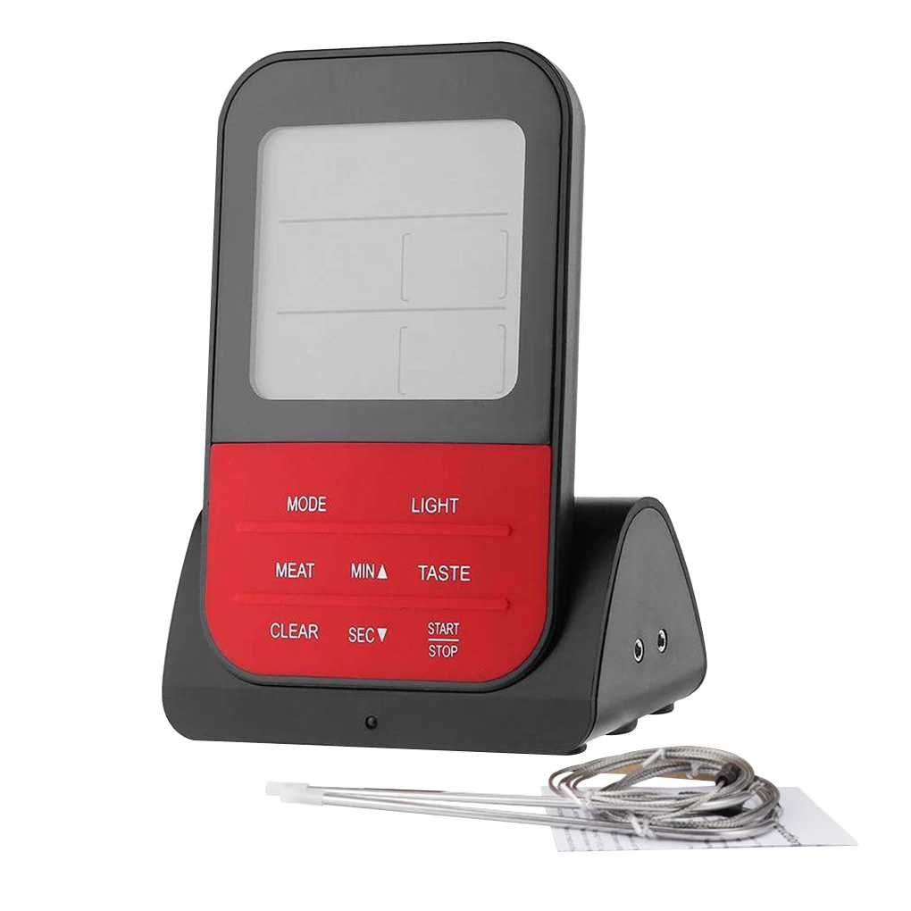 

Barbecue Thermometer Digital Electric Cooking Thermometer Wireless Countdown Timer Dual Probe Barbecue Grill Meat Detector New