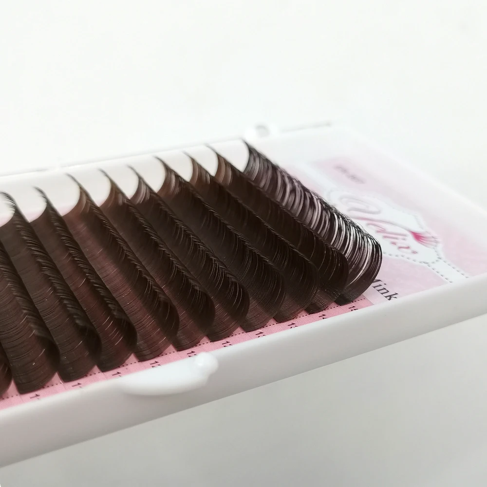 

Clearance Sale Brown Lashes Extension 7-15mm Fake Eyelashes Individual Eyelashes High Quality Soft Natural Eyelashes Extension