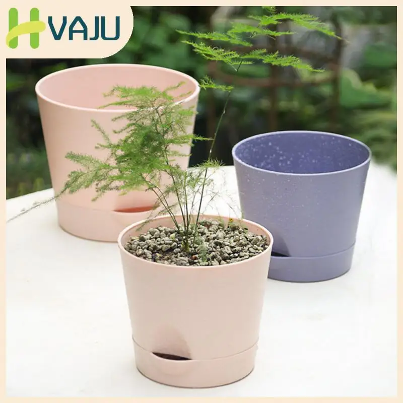 

Removable Bottom Breathable Flower Pot Hydrophobic And Breathable Pelvic Floor Lightweight Pp Material Round Flower Pot Khaki