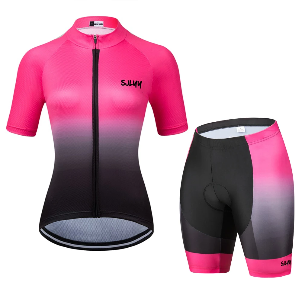

Велосипедный комплект SJLYY из Джерси, женские шорты, брюки, дышащий костюм для горного велосипеда (MTB), велосипедный костюм