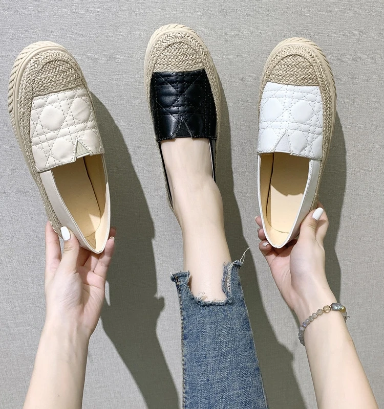 

Shoes Woman 2023 Clogs Platform All-Match Slip-on Casual Female Sneakers Autumn Flats Modis New Creepers Slip On Summer Fall Dre