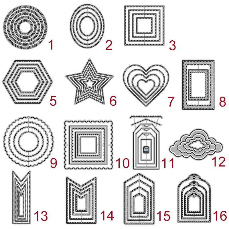 Вложенные многослойные геометрические штампы для резки металла