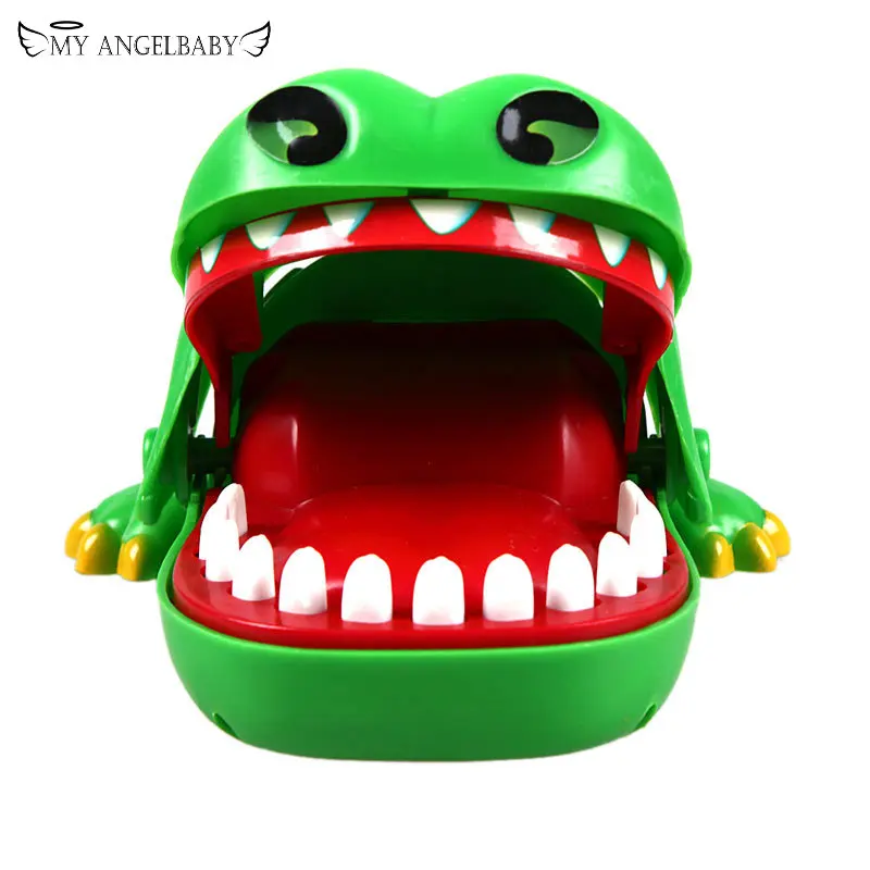 

Practical Jokes Biting Crocodile Mouth Tooth Bite Hand Finger Alligator Bar Game Funny Gags Toy Gift For Kids,Children