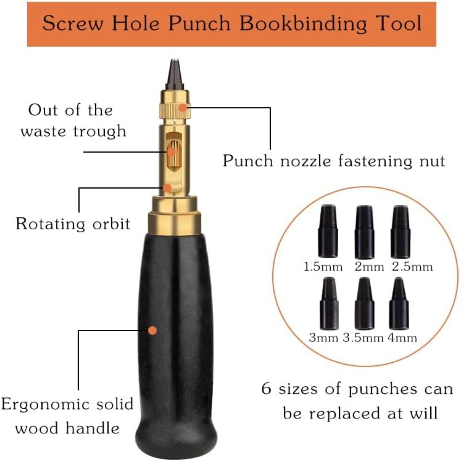 Разноцветный инструмент для кожи LMDZ с автоматической винтовой системой легкая