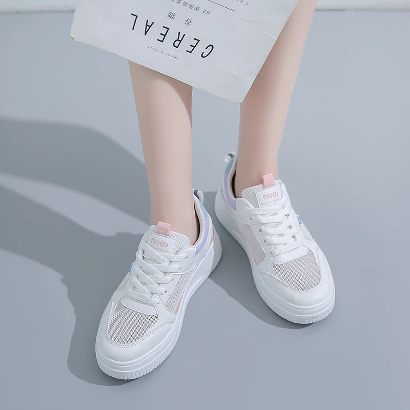 Women Vulcanized Shoes Casual Spring/Autumn Women Walking Shoes Breathable Soft Round Toe Outdoor Female Luxury Shoes