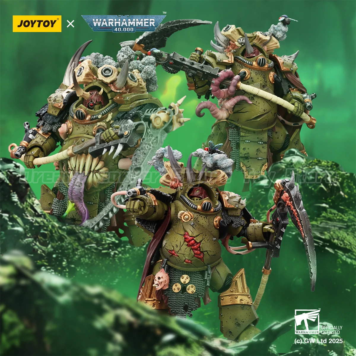 Фото В наличии: Фигурка JOYTOY Warhammer 40K Death Guard Deathshroud Terminator Champion, 140 мм, 3 шт., масштаб 1/18 №3