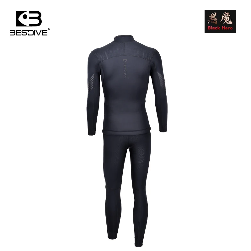 Bestdive Black Hero мужской гидрокостюм из двух предметов куртка на молнии 2 5 мм 3