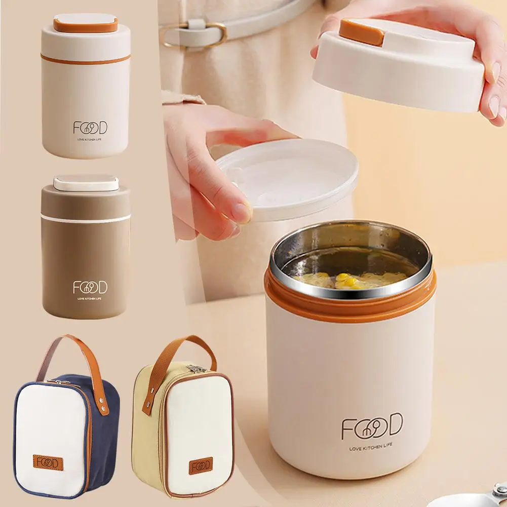 

Thermal Insulation Lunch Box for Meal Stainless Steel for Hot Food Soup Cup Food Flask Keep Hot for School Children T8T9