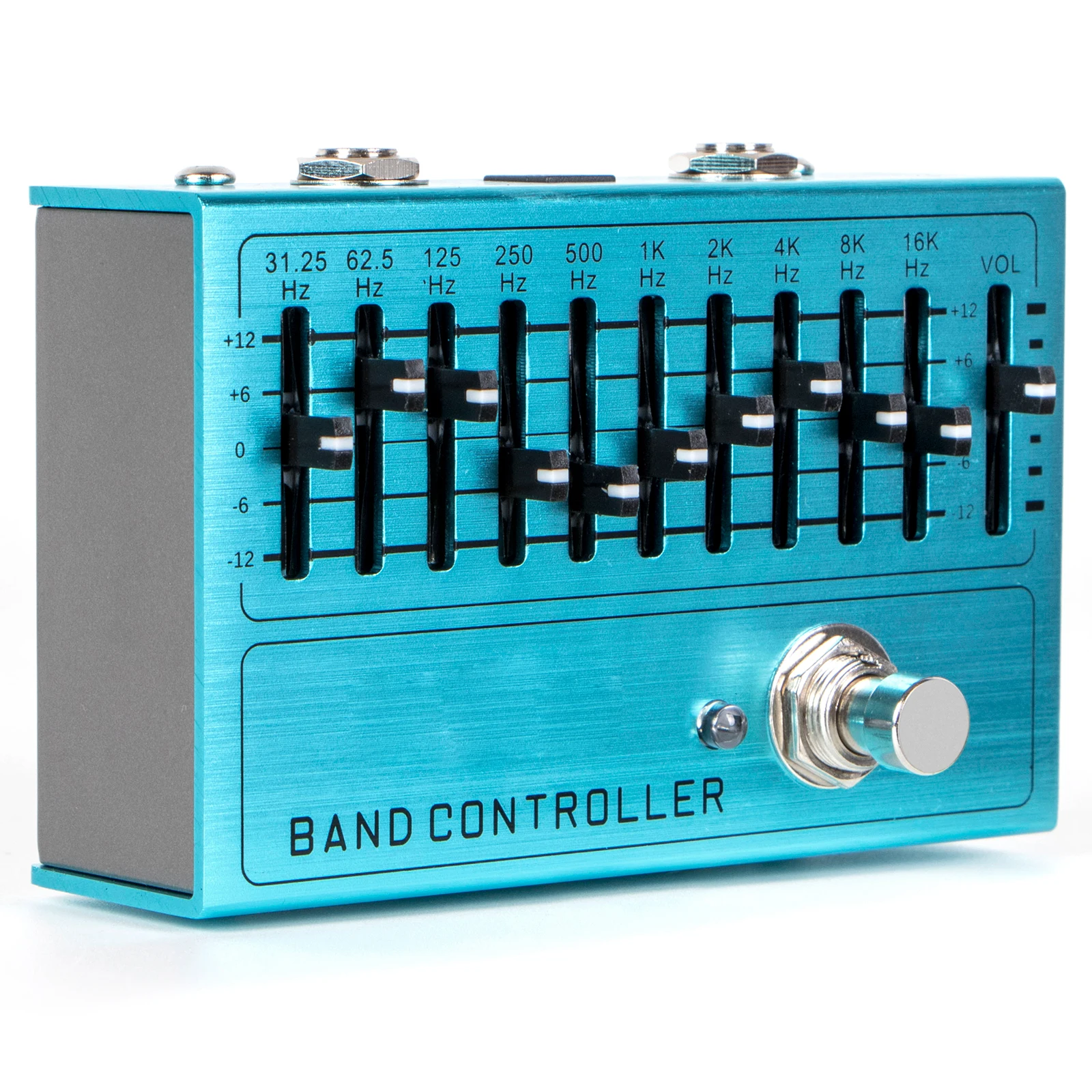 Педаль эквалайзера 10-полосного контроллера для гитары бас истинное байпас