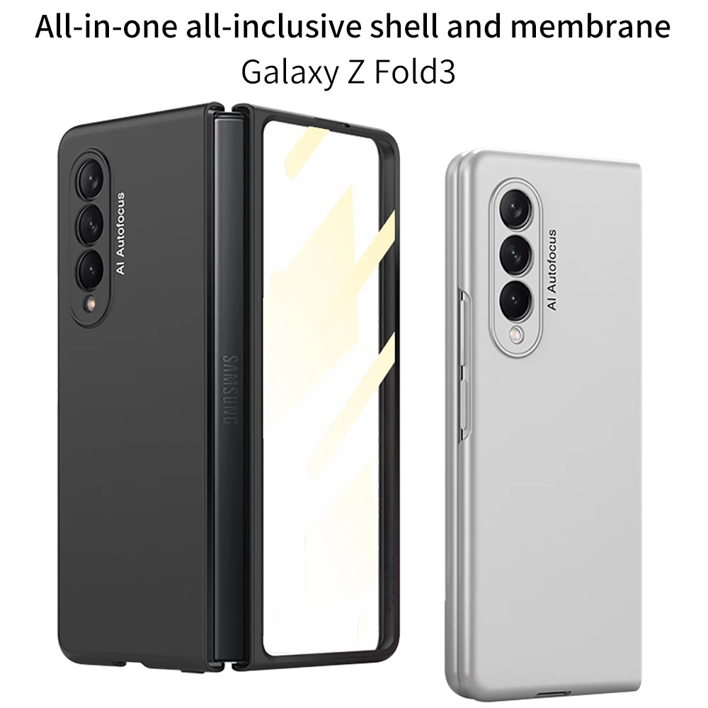 Funda protectora ultrafina para Samsung Galaxy Z, carcasa plegable transparente con espejo y película todo incluido, para pantalla plegable Fold3