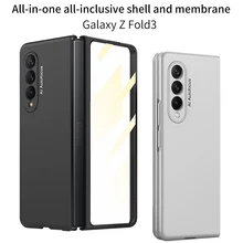 Ultra-thin Protective Case for Samsung Galaxy Z Fold 3 Mirror All-inclusive Shell Film for Fold3 Transparent Folding Screen Case