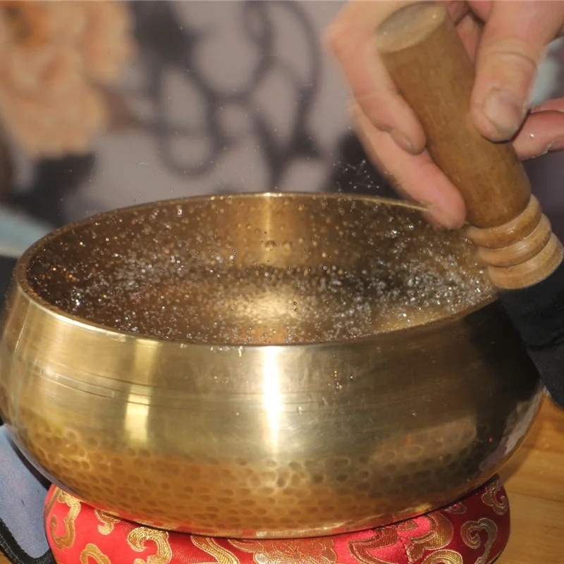 

Handmade Singing Bowl Instrumental Playing Percussion Vintage Singing Bowl Release Stress Professional Klangschalen Yoga