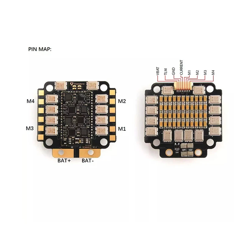 

30.5x30.5mm Holybro Tekko32 F4 MCU Metal 4in1 65A ESC BLHELI32 / PWM output 128K / 4~6S For FPV Racing Drone